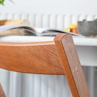 Inweto Articles ménagers écologiques en teck Chaises pliantes en bois de hêtre léger Siège de jardin en bois pour les chaises de patio en plein air