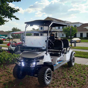 Carrito de Golf Eléctrico de 48V, Vehículo Eléctrico para Visitas Turísticas, Buggy para Inmobiliarias, Hoteles, Recepción, Vehículo <span class=keywords><strong>Todoterreno</strong></span> para Tours, 3-4 Asientos - Product Image 4