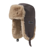 Gorro de Aviador Ushanka con Orejeras y Logotipo Personalizado, de Piel Sintética, para Invierno, para Hombre y Mujer, Venta al Por Mayor