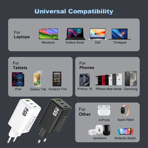 <span class=keywords><strong>Cargador</strong></span> USB C de 65 W para Laptop, <span class=keywords><strong>iPhone</strong></span>, Samsung, Carga Rápida <span class=keywords><strong>Original</strong></span>, Adaptador de <span class=keywords><strong>Cargador</strong></span> Portátil para Teléfono Móvil, PPS Gan PD, 65 W - Product Image 6