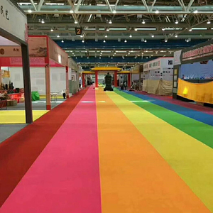 Tùy chỉnh đám cưới lối đi Runner thảm chống trượt Velour triển lãm Thảm <span class=keywords><strong>VIP</strong></span> lối vào trong nhà ngoài trời dệt Polyester thảm đỏ - Product Image 5