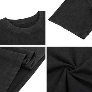 Camisetas Lisas para Hombre Oeko-Tex 100, 100% Algodón, Corte Regular, Manga Corta, Estilo Hip Hop, Bordado 3D Personalizado - Product Image 4