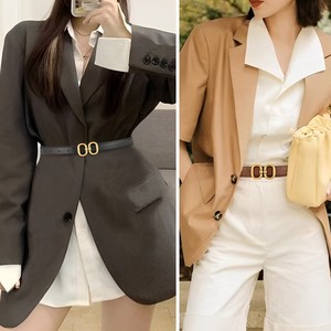 Ceinture Femme en Cuir Véritable de Vachette Haute Qualité, Style Tendance, pour Jean, Robe et Taille - Product Image 2