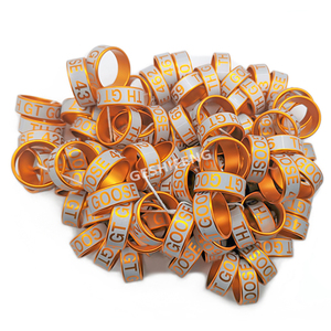 Aluminium duivenring, aluminium ringen voor duiven 10mm, aluminium ringen voor vogels nieuw model aluminium duivenring - Product Image 3