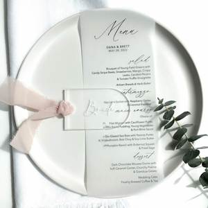 Custom Laser Engraved Arched Acrylic Wedding Anniversary <b>Place</b> Modern Name <b>Cards</b> Party Reserved Signs Bookmarks Bookplates - Product Image 3