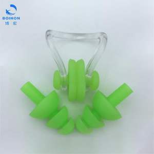 Pince-nez souple protection de natation Ensemble de natation TPR Bouchons d'<span class=keywords><strong>oreille</strong></span> de natation et pince-nez <span class=keywords><strong>pour</strong></span> sapin de Noël - Product Image 2