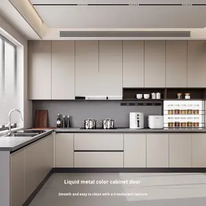 Juego de Muebles de Cocina Modernos y Minimalistas Santopova con Electrodomésticos Integrados - Diseño Elegante para la Renovación del Hogar - Product Image 4