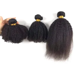Remy virgen mongol 3C 4a 4B 4c clip rizado afro rizado en extensiones de cabello 100% cabello humano, extensión de cabello humano barata al por mayor