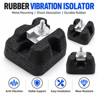 Isolateur de vibrations en caoutchouc monté sur métal personnalisé, amortisseur de chocs pour machines, équipements, moteurs, pompes et compresseurs