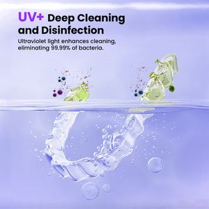 2026年新製品 超音波義歯洗浄機 ミニポータブル 超音波矯正器具洗浄機 歯列矯正装置洗浄用 200ml - Product Image 5