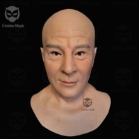 Masque en silicone réaliste pour hommes - Peau véritable originale, écologique, réutilisable pour Halloween, Pâques, Nouvel An, cinéma, télévision, cosplay