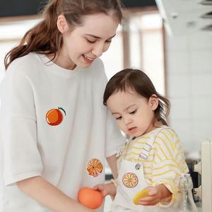 Parches Termoadhesivos Ecológicos de Bordado Computarizado con Diseño de Frutas de la Serie Naranja (Naranja Dulce) para Decoración de Ropa y Bolsos - Product Image 2