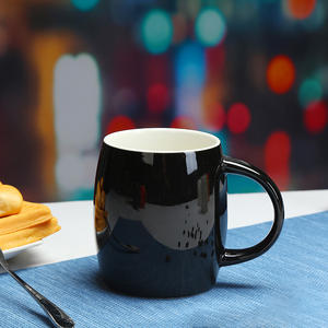 Ventes en gros de tasses à café en porcelaine émaillée de couleur, forme de tonneau, logo personnalisé, 14 OZ - Product Image 6