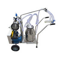 Machine à traire mobile à haute productivité pour bovins et ovins, utilisation en exploitation laitière, avec acier inoxydable et fonctionnement par une seule personne