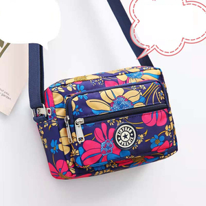 Bolso <span class=keywords><strong>de</strong></span> <span class=keywords><strong>tela</strong></span> <span class=keywords><strong>de</strong></span> nailon para mujer, bolsa <span class=keywords><strong>de</strong></span> <span class=keywords><strong>tela</strong></span> floral, informal, diagonal, multicapa, para teléfono móvil - Product Image 3