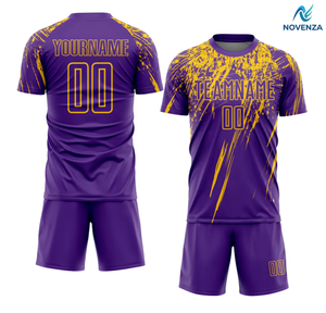 Maillot de sport personnalisé avec effet éclaboussures de peinture, nom et numéro d'équipe personnalisés, uniforme de football - Product Image 3