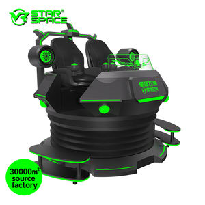 Equipo de patio de recreo para interiores 9D 360 VR UFO Rotación Asientos dobles VR Montaña rusa Flying 9D Cinema Simulator - Product Image 1