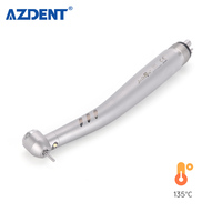Pièce à main dentaire Azdent Joydental E-generator LED haute vitesse avec tête à couple et roulement en céramique, corps en acier inoxydable