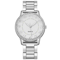Montre numérique à quartz en acier inoxydable pour homme et femme, boîtier en alliage, style mode luxe, cadeau couple, style professionnel