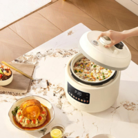 Cuisinière à pression électrique multifonctionnelle 5L avec écran LED, cuve intérieure en acier inoxydable/céramique pour usage domestique