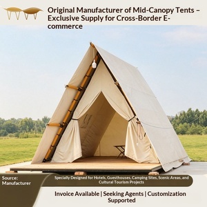 Tente de luxe pour hôtel, structure en acier, tente de camping de luxe de classe A, hébergement triangulaire, tente d'hôtel - Product Image 1