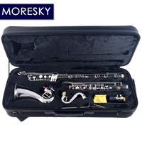 MORESKY Bass Clarinet Ebony Professional Clarinet Low-C Bb/Sib BCL-388