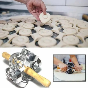 Stainless Steel Revolving Doughnut Cutter Mold Manual <strong>Pastry</strong> Donut Cutter <strong>Roller</strong> - Product Image 5