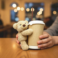 Teddy Beat on Cups