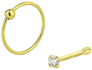 Toposh Sterling Edelstahl Piercing Nasenring Nasen stift Körpers chmuck - Product Image 3