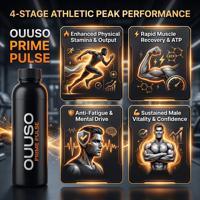 Capsules OUUSO Prime Pulse Max Stamina & Energy pour l'amélioration de la forme physique sportive, stimulation de l'endurance et de la vitalité masculine
