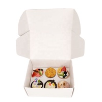 Boîte cadeau de luxe en papier doré avec Logo, 6 trous, pour Cupcakes, muffins, Dessert, avec diviseurs d'insertion