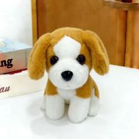 Jouets pour chiens Husky personnalisables en coton biologique doux et câlins, faible MOQ, animaux en peluche brodés pour chiots et chiens