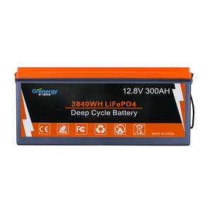 Venta caliente batería de fosfato de hierro y litio 12V 300Ah LiFePO4 batería con Bms incorporado y diente azul para RV/ Golf Car - Product Image 1