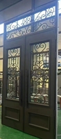 Grille de fenêtre en fer forgé de sécurité en métal noir au design moderne de luxe pour villa en plein air balustrades et mains courantes les plus vendues