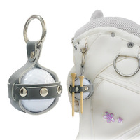 Nouvelle pochette à balles de golf en cuir pleine fleur de qualité supérieure, porte-balles de golf en cuir véritable