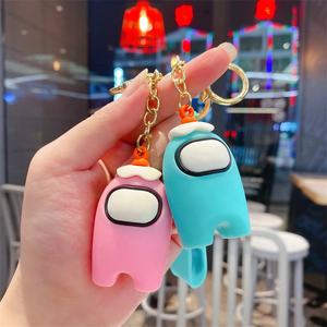 Amog US Space Hombre Lobo matar llavero de coche personalidad masculina y femenina bolsa de pareja creativa adornos colgantes-F - Product Image 4