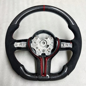 Volant en cuir et fibre de carbone de style OEM pour modèles F10 F20 F30 <span class=keywords><strong>M</strong></span> Sport fabriqué dans une usine automobile certifiée - Product Image 2