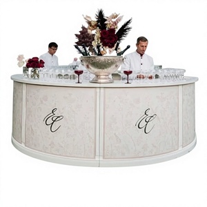 Mostrador Buffet Comercial Moderno en Plata y Oro para Bodas, Hoteles, Hogar y Oficina, Ecológico, Multifuncional, de Acero Inoxidable - Product Image 2