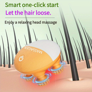 2025 tendance produits masseur de tête électrique cuir chevelu <span class=keywords><strong>Stress</strong></span> Relax shampooing brosse soulagement <span class=keywords><strong>Fatigue</strong></span> Spa Silicone tête masseur Machine