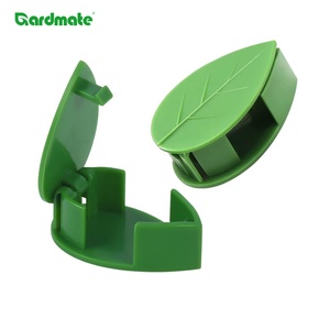 Lot de 50 attaches murales en PP pour plantes grimpantes, clips en forme de feuille vertes pour tomates et plantes rampantes - Product Image 6