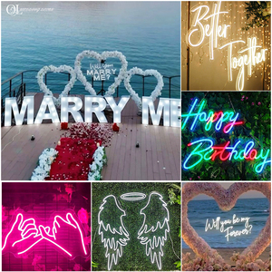 Enseigne LED « Marry Me » pour la cérémonie de demande en mariage, lettres LED autoportantes pour la décoration de mariage - Product Image 5