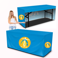 Couverture de table ajustée en vrac nappe en polyester ignifuge pliante personnalisée pour la décoration intérieure