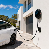 Borne de recharge murale intelligente pour véhicules électriques, type 2 GB/T, station de charge AC pour la recharge à domicile des véhicules électriques avec application mobile, fabrication OEM ODM