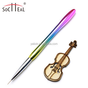 Professionnel Ombre En Plastique Poignée ultra Mince Décapant Brosse <span class=keywords><strong>Gel</strong></span> Incliné Ovale Plat Ombre 3D Nail at Brush pour Nail Art Design - Product Image 3