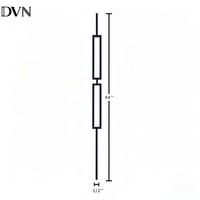 Design de balustres intérieurs DVN, garde-corps d'escalier moderne, balustrade et poteaux d'escalier modernes pour villa aux États-Unis