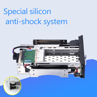 Unestech SATA HDD Enclosures Casing Plastik 2.5+3.5 Inch Hot Swap Backplane SSD Rak Mobile untuk Bay Drive 5.25 PC