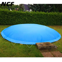 7m X 3,5m Rectangulaire 680G/m2 PVC Avion Aufblasbar Poolabdeckung Piscine Abdeckplane Hiver Bâche Gonflable Piscine Couverture