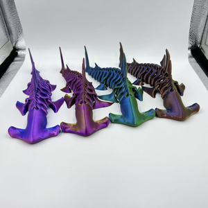 Esqueleto de Tubarão Martelo Impresso em 3D com Juntas Totalmente Móveis que Podem Se Movimentar Livremente, Presente Criativo - Product Image 6