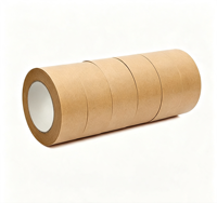 Ruban adhésif en papier kraft activé par l'eau, renforcé par des fibres, pour l'emballage, la fermeture et l'expédition des cartons