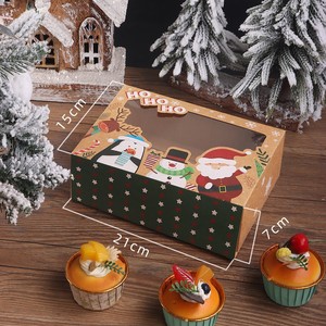 DAMAI Paper Food <b>Boxes</b> Packaging for Kraft Disposable Craft Container Eve Packing Treat Custom Grade with Christmas Decoration - Product Image 4